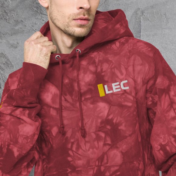 F1 Charles Leclerc Ferrari Tie Dye Hoodie Embroidered - Picture 3 of 5